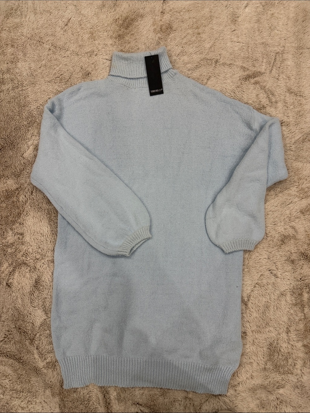 Forever 21 Pale Blue Turtleneck Sweater for Women